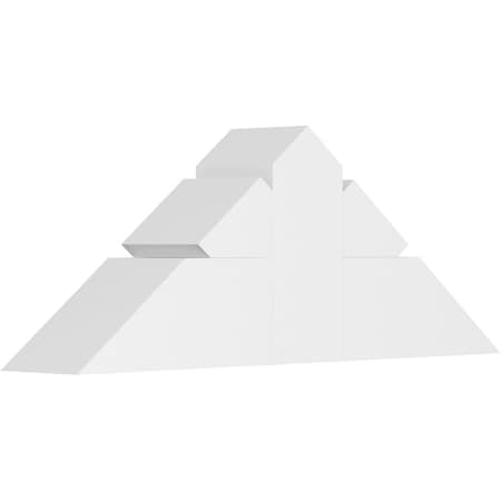 Ekena Millwork Saratoga Architectural Grade PVC Gable Bracket, 36"W x 13 1/2"H x 6"D x 6"F, 9/12 Pitch GBP036X14X0606SAR00